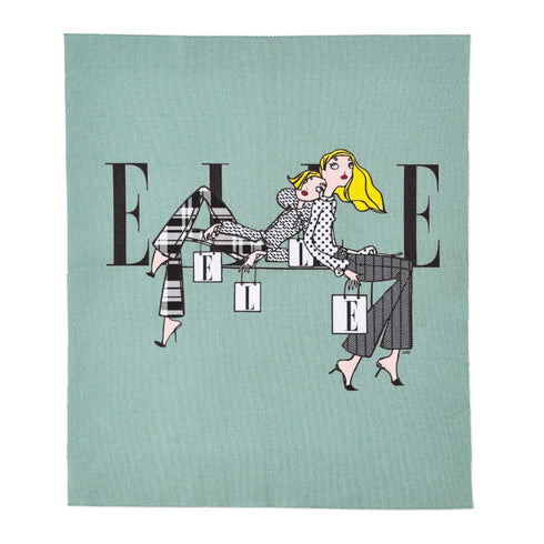 ELLE かわいいグラフィックのメガネ拭き 2枚セット EL331LC